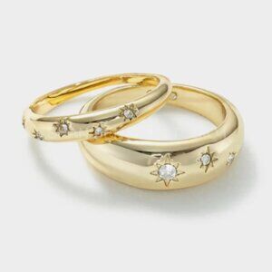 Gold Celestial Ring Set, Size 8, by Stella & Dot - NWOT
